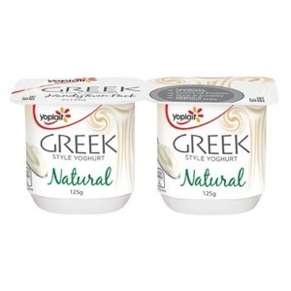 Yoplait Yoghurt Twin Greek Natural