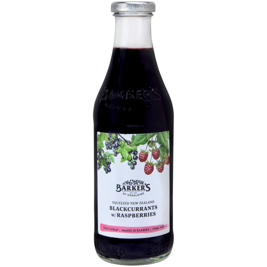 Barkers Fruit Syrup Nz Blackcurrant With Raspberry Reviews Black Box