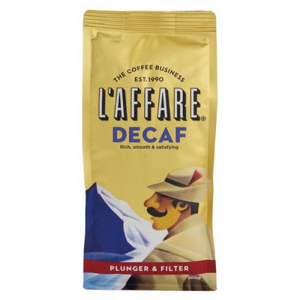 Caffe L’affare Plunger & Filter Grind Decaf