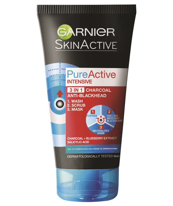 Garnier 3 in 1 Anti-Blackhead Scrub