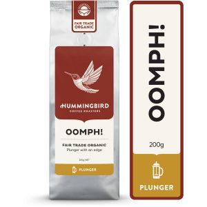 Hummingbird Oomph! Organic Plunger Grind Coffee