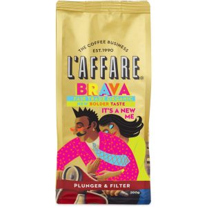 L’affare Plunger & Filter Grind Brava Fairtrade Organic