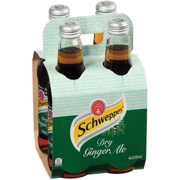 Schweppes Drink Mixers Dry Ginger Ale 330ml