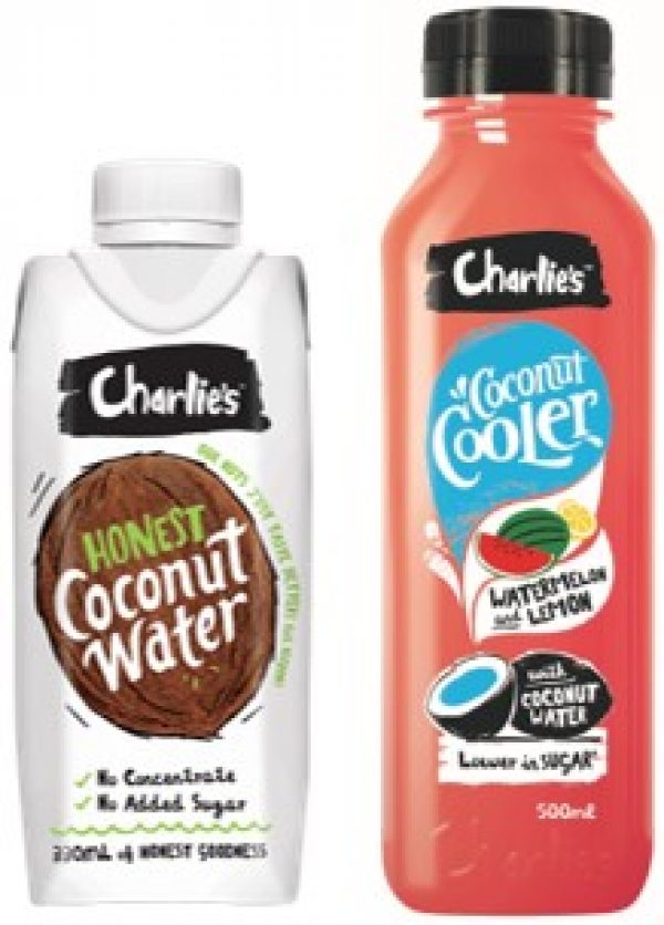 Charlie’s Coconut Water / Coconut Cooler: Watermelon & Lemon