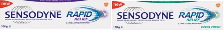 Sensodyne Rapid Relief Original OR Extra Fresh