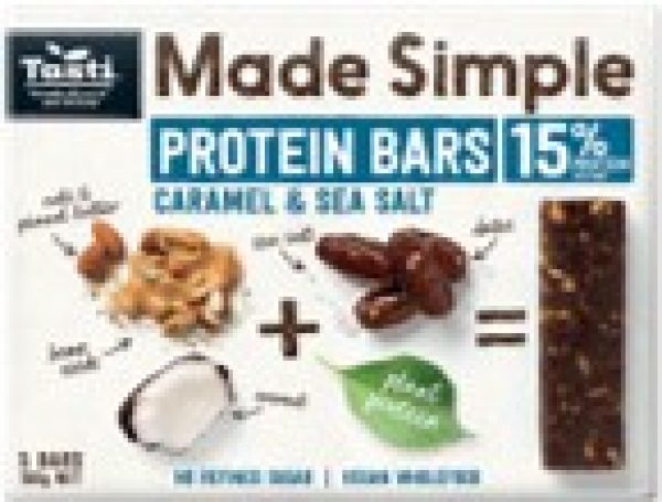 Tasti Made Simple Protein Bars – Caramel & Sea Salt