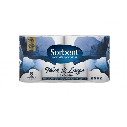 Sorbent Thick & Large Silky White Embossed Toilet Paper Reviews Black Box