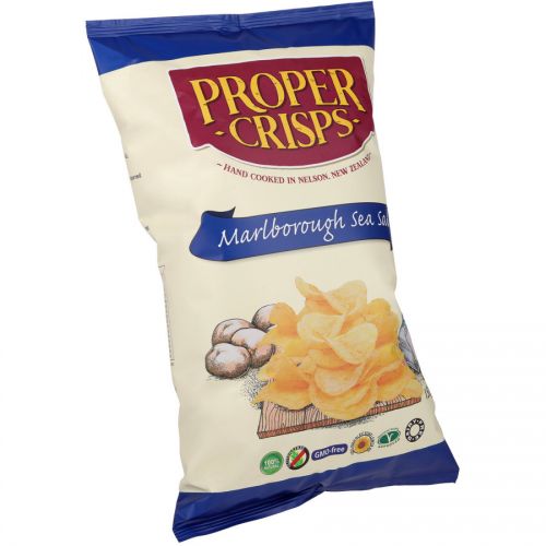 Proper Crisps Potato Chips Marlborough Sea Salt 150g Reviews Black Box