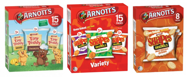 Arnott’s – Tiny Teddy Variety/ Shapes Variety / Shapes Mini Chicken Crimpy Multipack