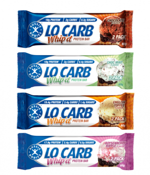 Aussie Bodies Lo Carb Protein Bar: Choc Mint/Chocolate/Boysenberry/English Toffee