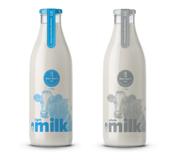 Aunt Jean’s Milk 1ltr – Whole Milk / Lite Milk