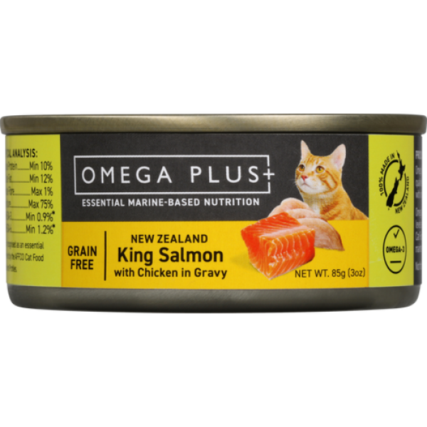 Omega Plus King Salmon and  Chicken Wet Cat Food