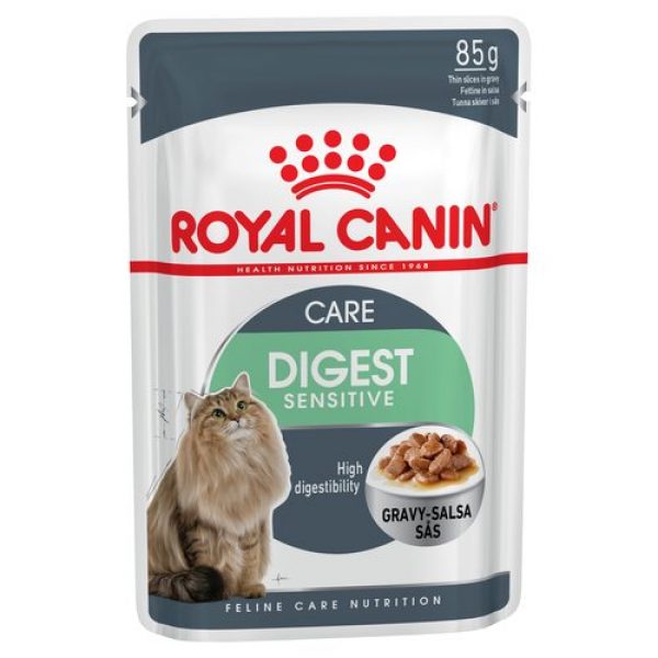Royal Canin Digestive Health Cat Food Royal Canin Digestive Sensitive in Gravy Wet Cat Food Reviews - Black Box