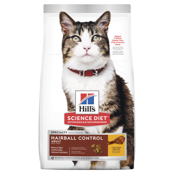 Hill’s Science Diet Adult Hairball Control Dry Cat Food
