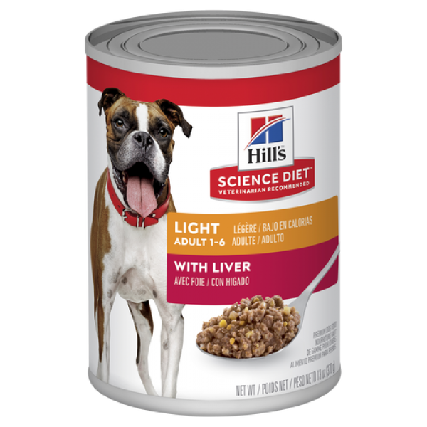 Hill’s Science Diet Adult Light Liver Canned Wet Dog Food