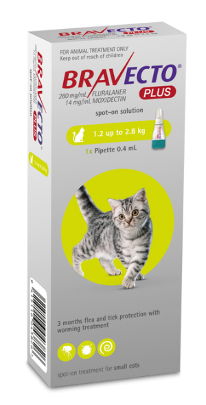 Bravecto Spot On PLUS for Cats