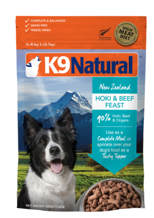 K9 Natural Hoki & Beef Feast Freeze Dried Dog Food