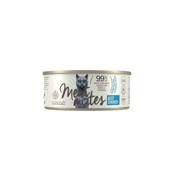 Meat Mates Meow Beef Dinner Grain Free Wet Cat Food