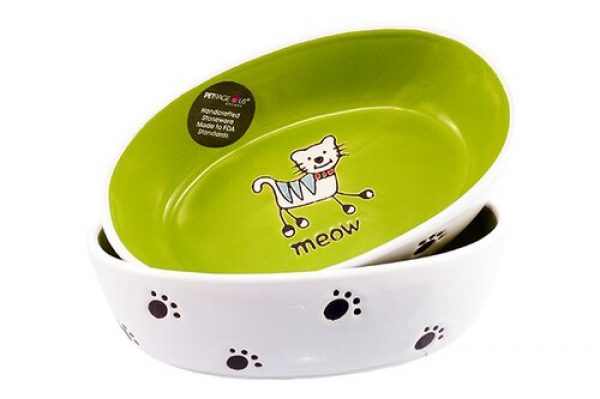 Petrageous Silly Kitty Bowl Oval