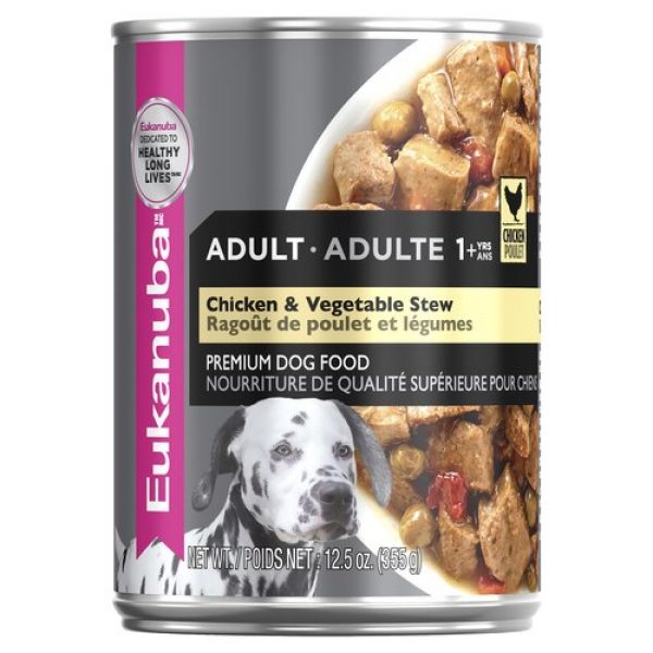Eukanuba Adult Chicken & Vegetable Stew Wet Dog Food Cans