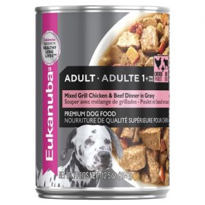 Eukanuba Adult Mixed Grill Chicken & Beef in Gravy Wet Dog Food Cans