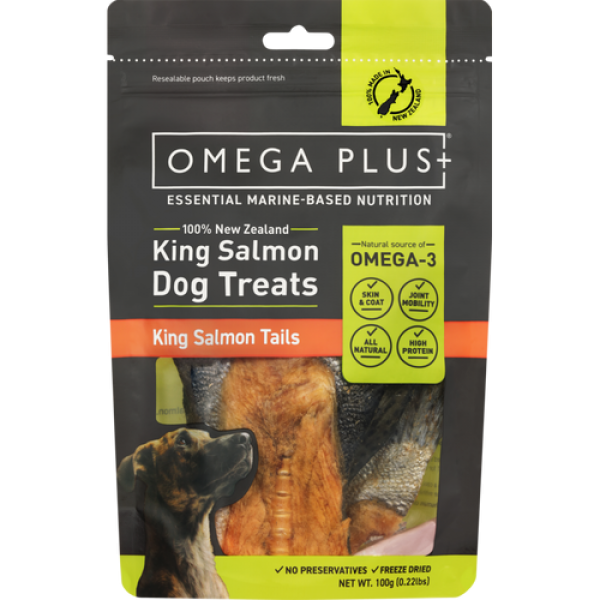 Omega Plus King Salmon Tails Pet Treats