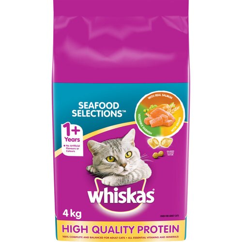 Whiskas Adult Dry Cat Food Seafood Selections Bag Reviews Black Box