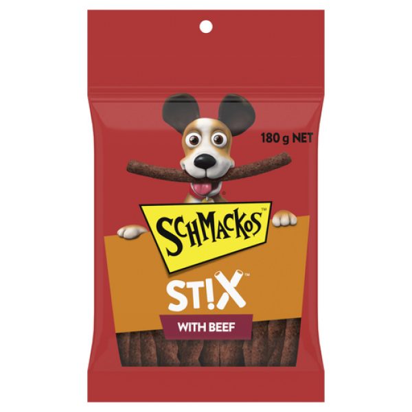 Schmackos Stix Dog Treats Beef