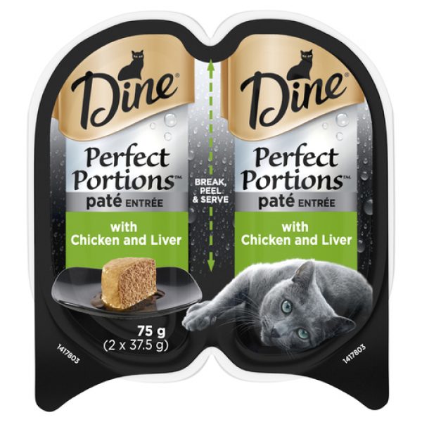 Dine Perfect Portions Wet Cat Food Pate Entrée With Chicken & Liver