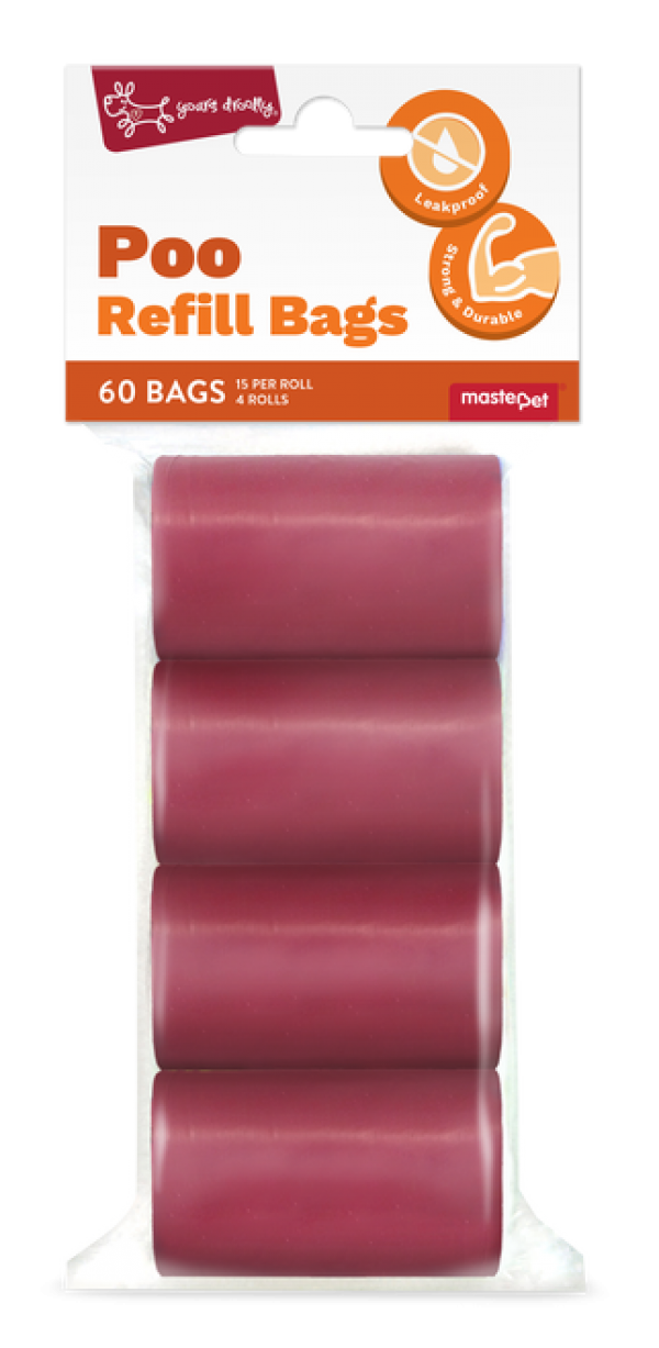 Yours Droolly Refill Bags Red 60pk
