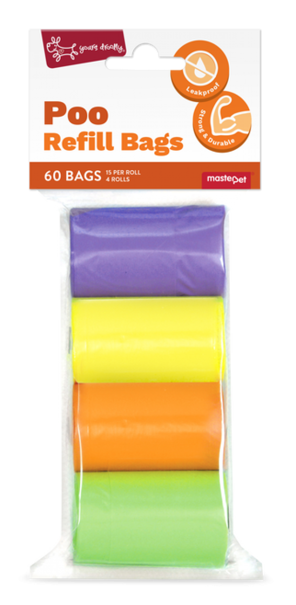 Yours Droolly Refill Bags Rainbow 60pk