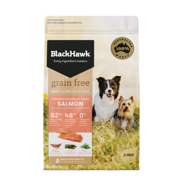 Black Hawk Grain Free Salmon Dry Dog Food