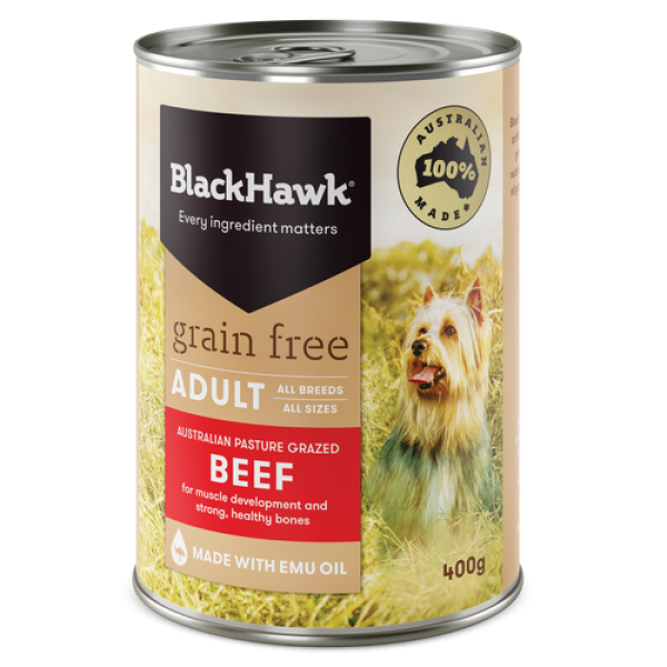Black Hawk Grain Free Beef Canned Wet Dog Food