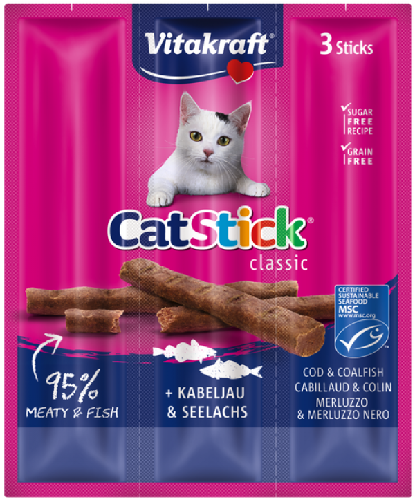 Vitakraft Cat Stick Mini + Cod and Coalfish Treat