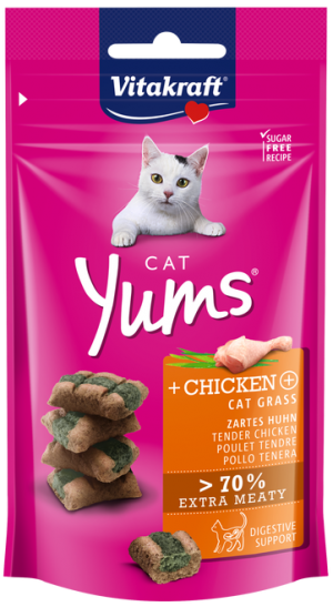Vitakraft Cat Yums Chicken & Cat Grass