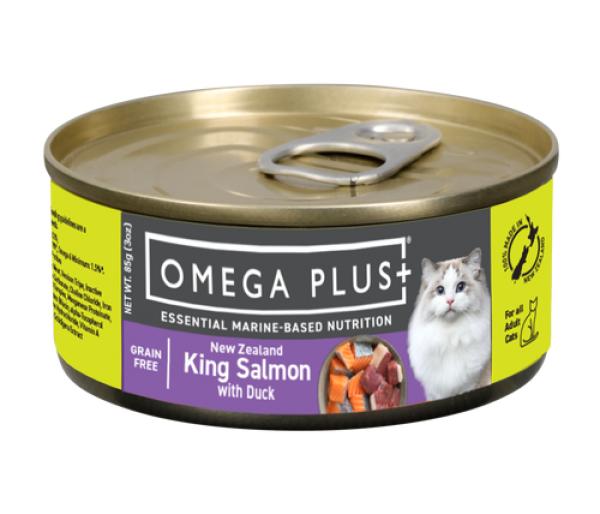 Omega Plus King Salmon with Duck Wet Cat Food Cans