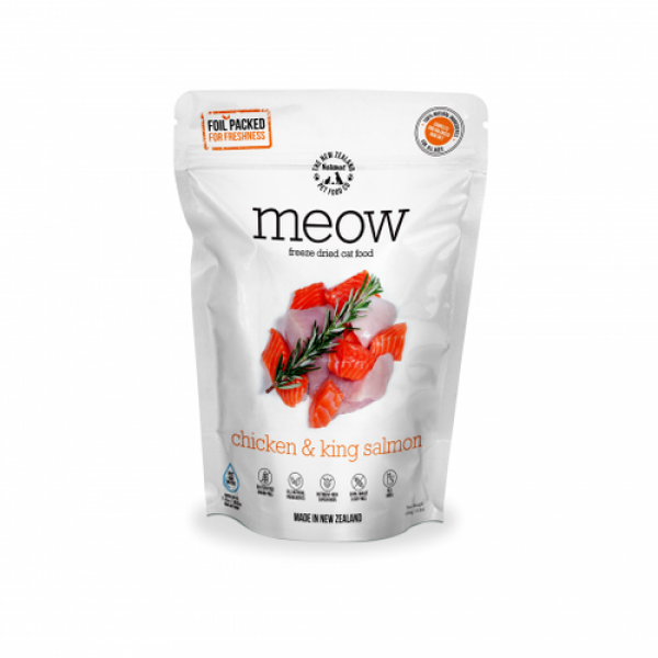 The NZ Natural Pet Food Co Meow Chicken & King Salmon Freeze Dried Cat Food