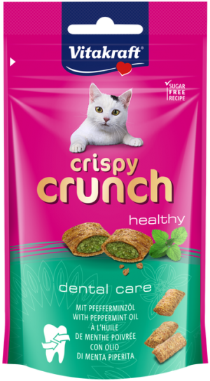 Vitakraft Crispy Crunch Peppermint Dental Cat Treat