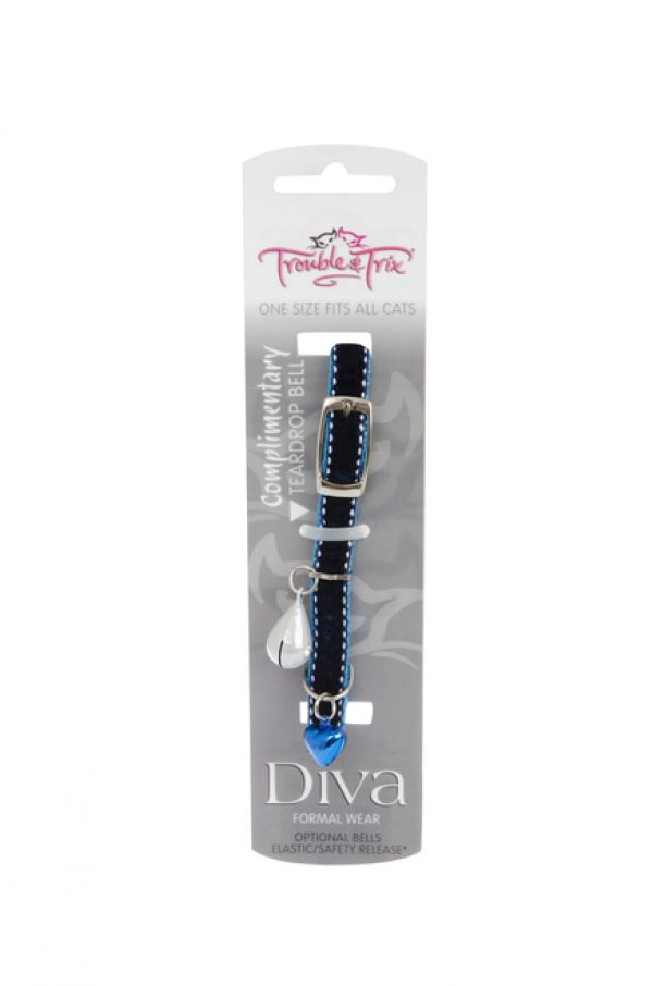 Trouble & Trix Diva Velvet Stitch Collar