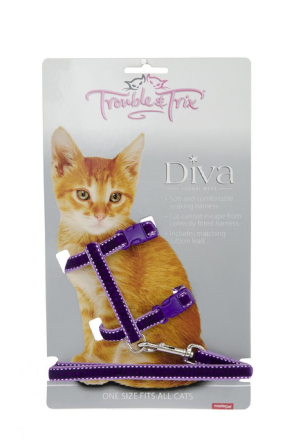 Trouble & Trix Velvet Stitched Harness