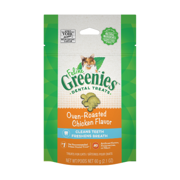Greenies Feline Oven Roasted Chicken Dental Treats