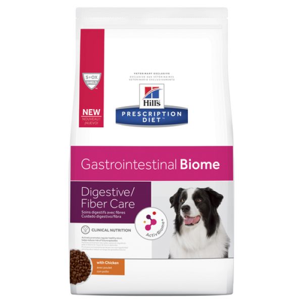 Hill’s Prescription Diet Gastrointestinal Biome Digestive Fibre Care with Chicken Dry Dog Food 3.6kg