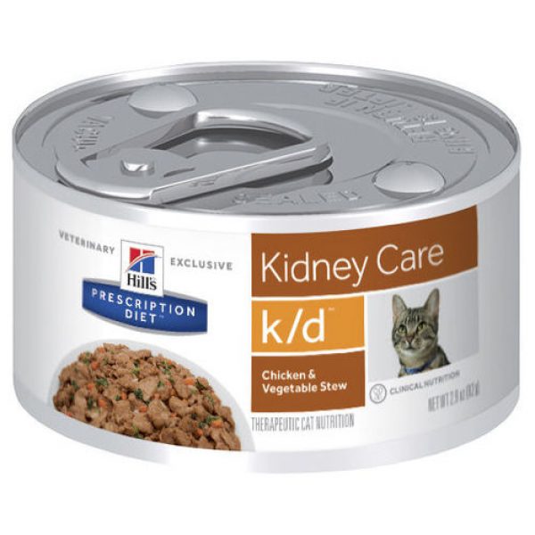 Hill’s Prescription Diet k/d Kidney Care Chicken & Vegetable Stew Canned Cat Food