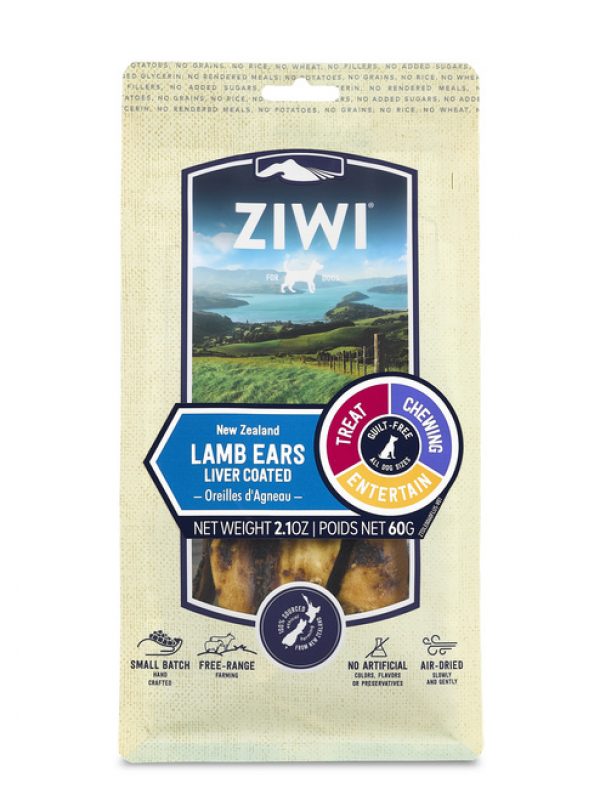 Ziwi Good-Dog Chews Lamb Ears Liver Coated Dog Treats
