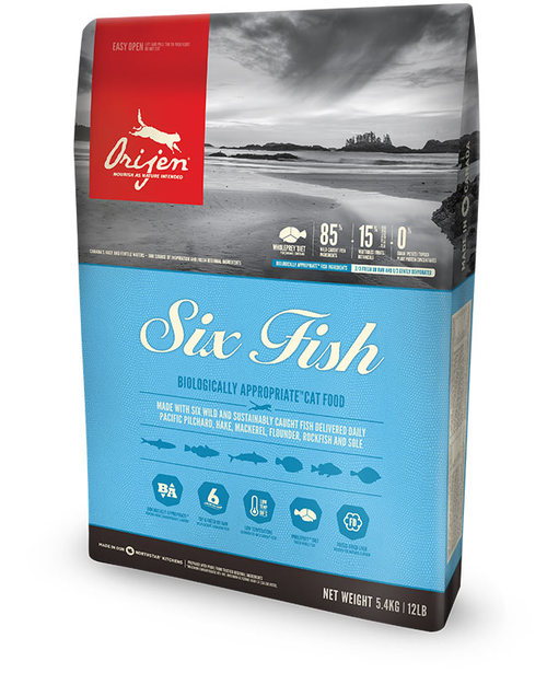 Orijen Six Fish Dry Cat Food Reviews Black Box