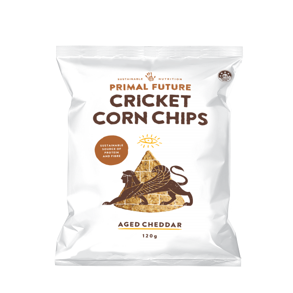 Primal Future Cricket Corn Chips Aged Cheddar 120g