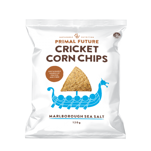 Primal Future Cricket Corn Chips Marlborough Sea Salt 120g