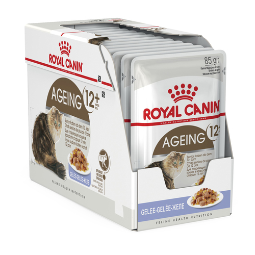 Royal Canin Ageing 12+ in Jelly Wet Cat Food Reviews Black Box