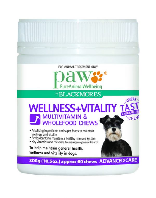 Blackmores PAW Wellness + Vitality Chews
