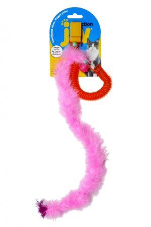 JW Cataction Springy Featherlite Catnip Boa